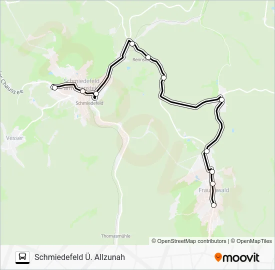 Автобус 300: карта маршрута