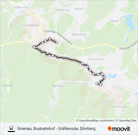 301 Bus Line Map