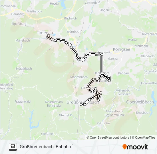 303 Bus Line Map