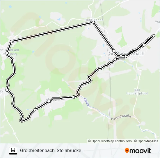 304 Bus Line Map