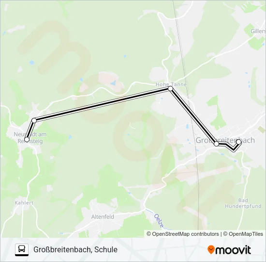 304 Bus Line Map