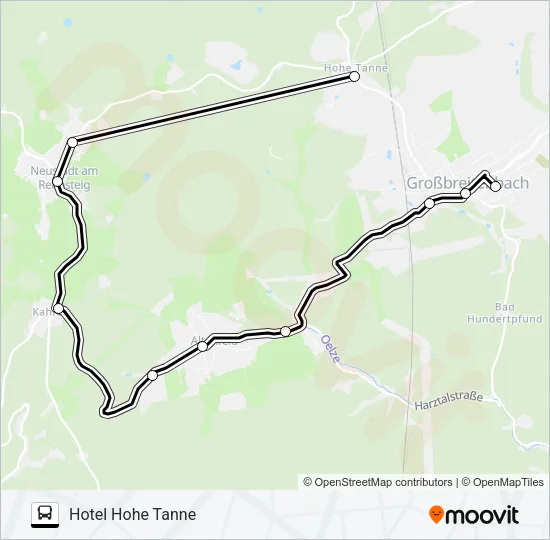 304 Bus Line Map