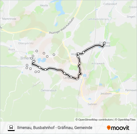 Автобус 305: карта маршрута