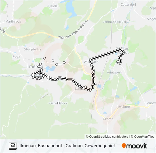 305 Bus Line Map