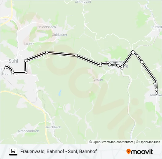 307 Bus Line Map
