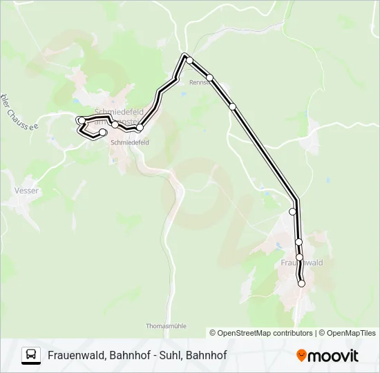 307 Bus Line Map