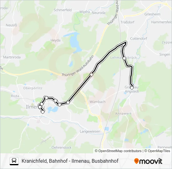 Автобус 311: карта маршрута