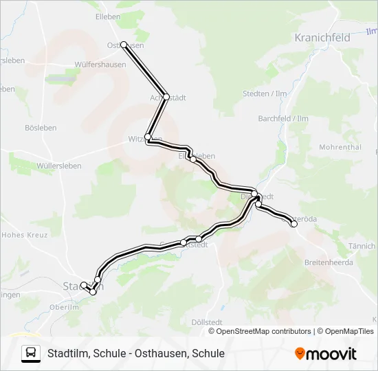 Автобус 362: карта маршрута