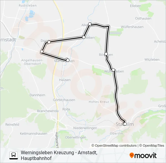 363 Bus Line Map