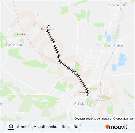 Автобус 372: карта маршрута