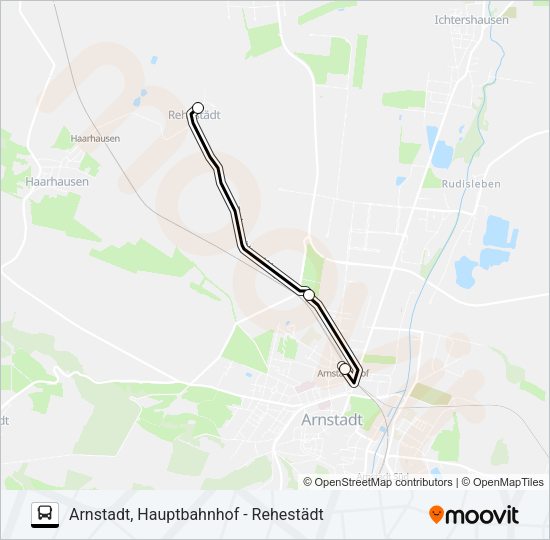 Автобус 372: карта маршрута