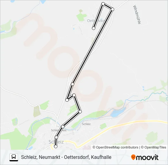 B Bus Line Map