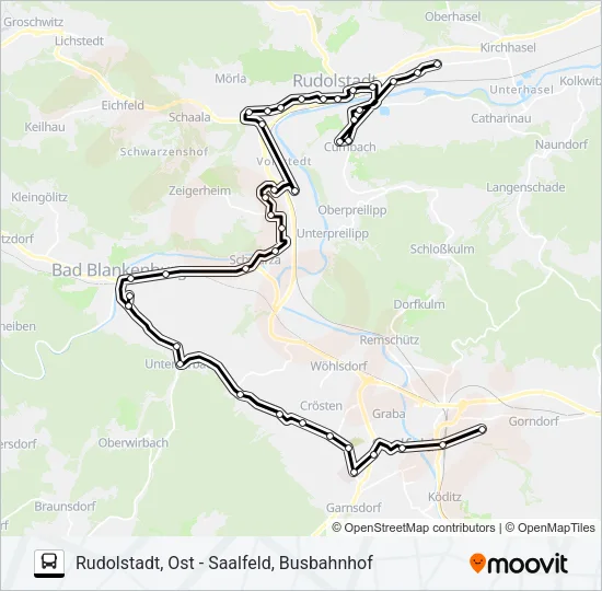 S2 Bus Line Map