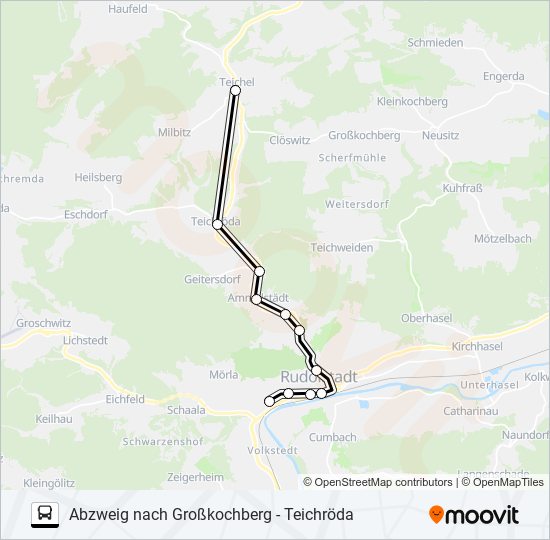 114 Route: Schedules, Stops & Maps - Rudolstadt, Bayreuther Platz (Updated)