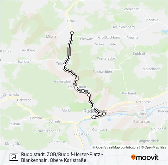 114 Bus Line Map