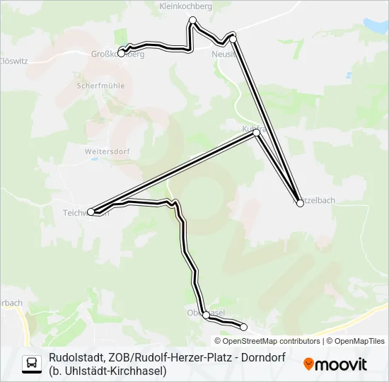 121 Bus Line Map