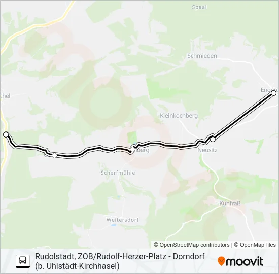 121 Bus Line Map