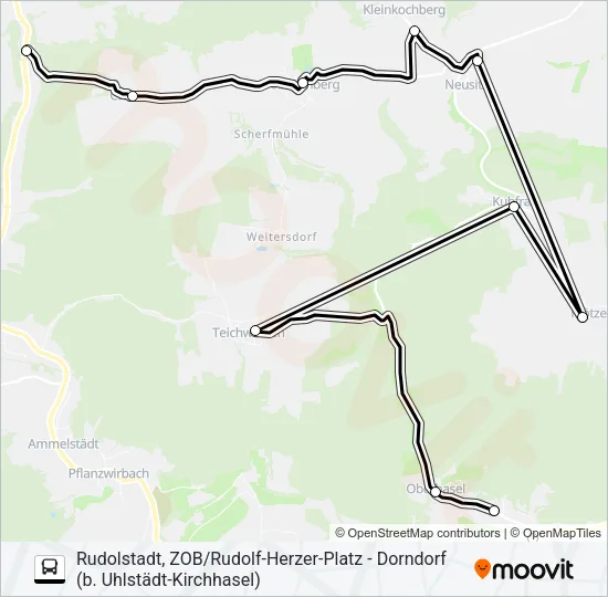 121 Bus Line Map