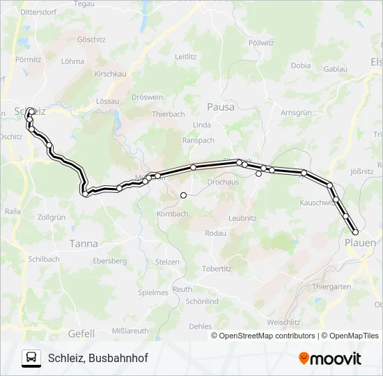 143 Bus Line Map