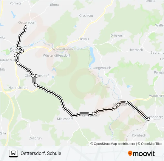 143 Bus Line Map