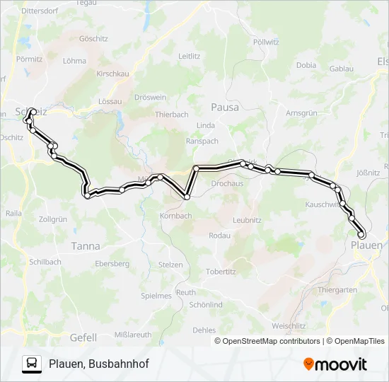 143 Bus Line Map