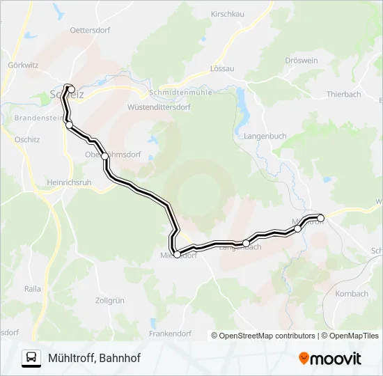 143 Bus Line Map