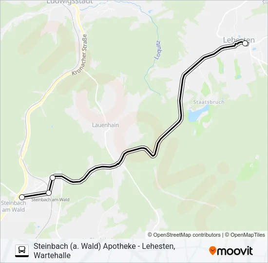145 Bus Line Map