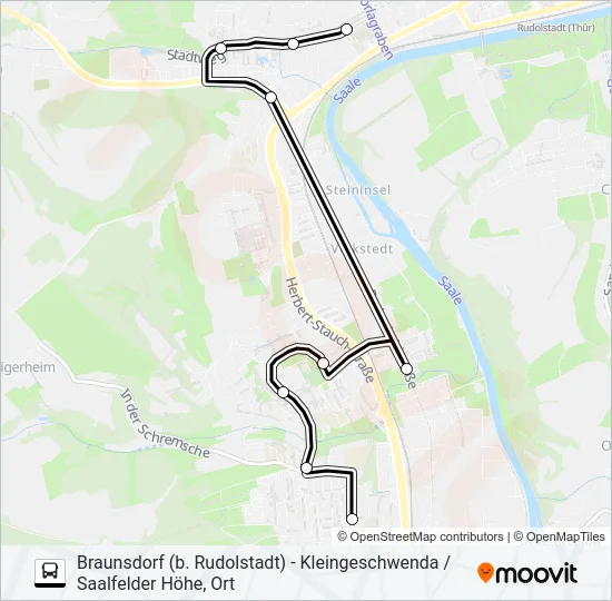 Автобус 217: карта маршрута