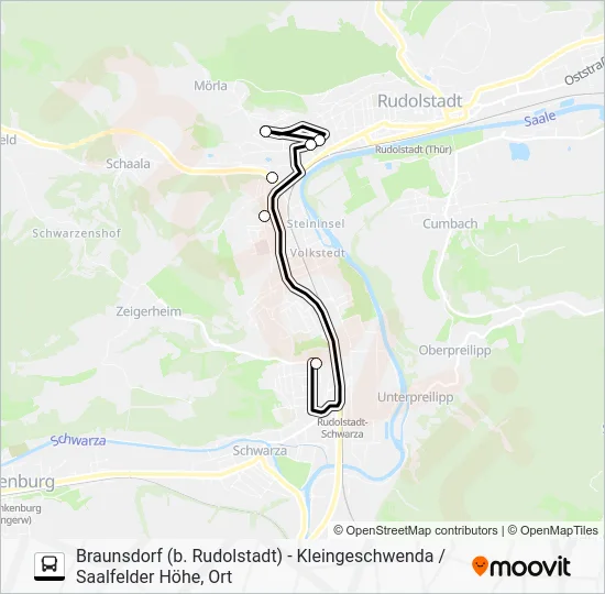 Автобус 217: карта маршрута