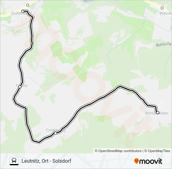 218 Bus Line Map
