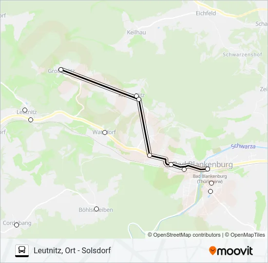 218 Bus Line Map