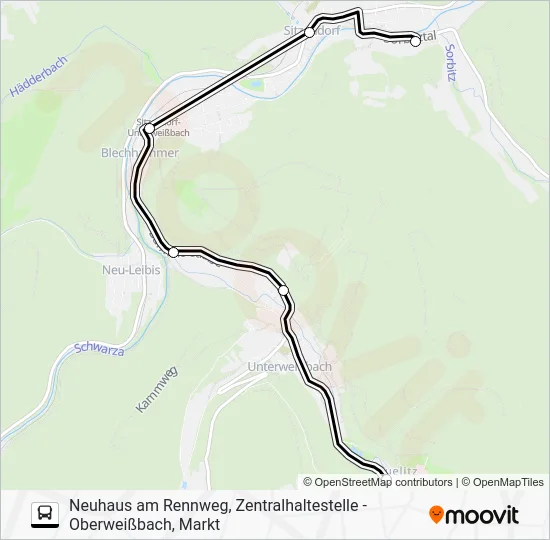 Автобус 313: карта маршрута