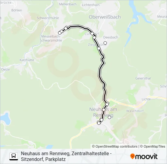 313 Bus Line Map