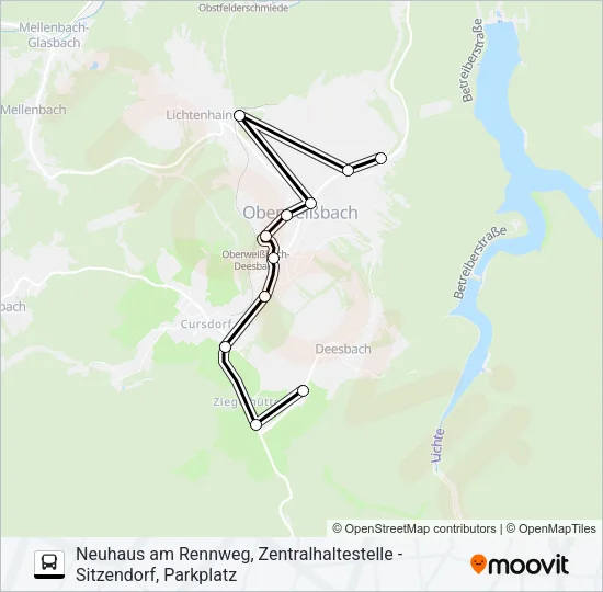 313 Bus Line Map