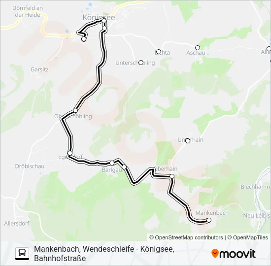 330 Bus Line Map
