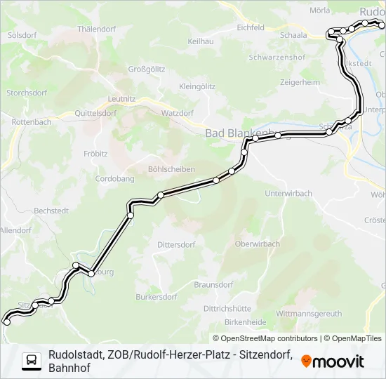 390 Bus Line Map