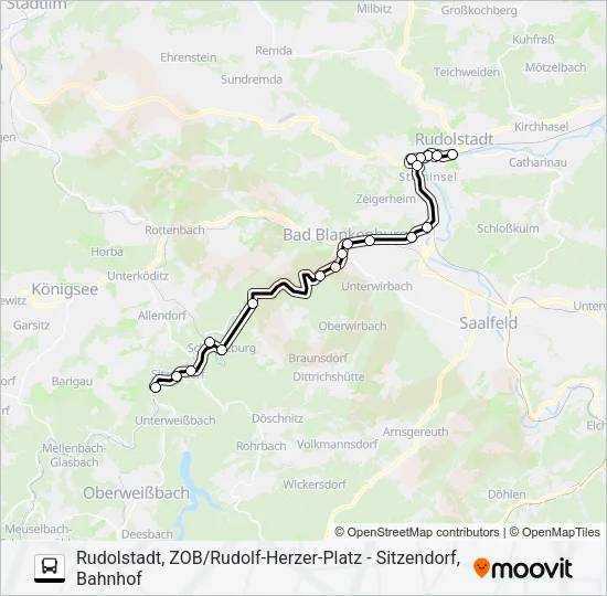 390 Bus Line Map