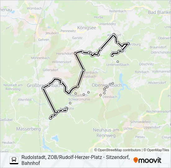390 Bus Line Map
