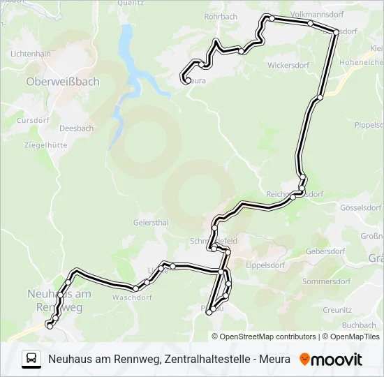406 Bus Line Map