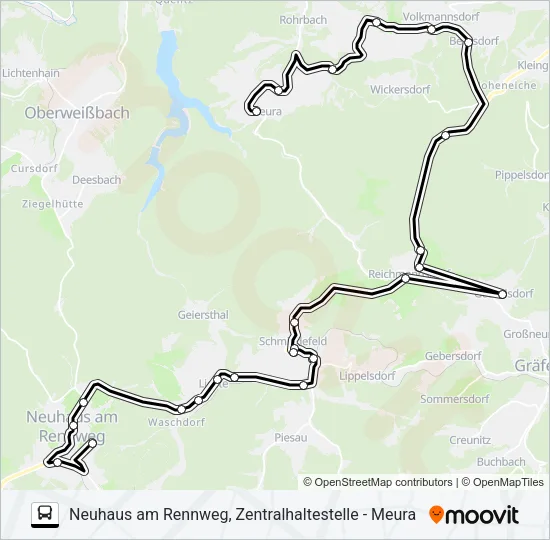 406 Bus Line Map
