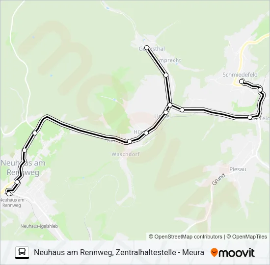 406 Bus Line Map