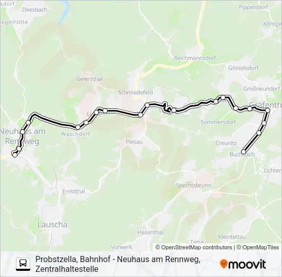 407 Bus Line Map