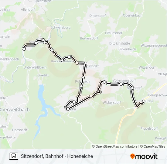 453 Bus Line Map