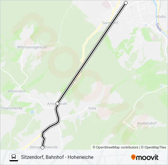 453 Bus Line Map