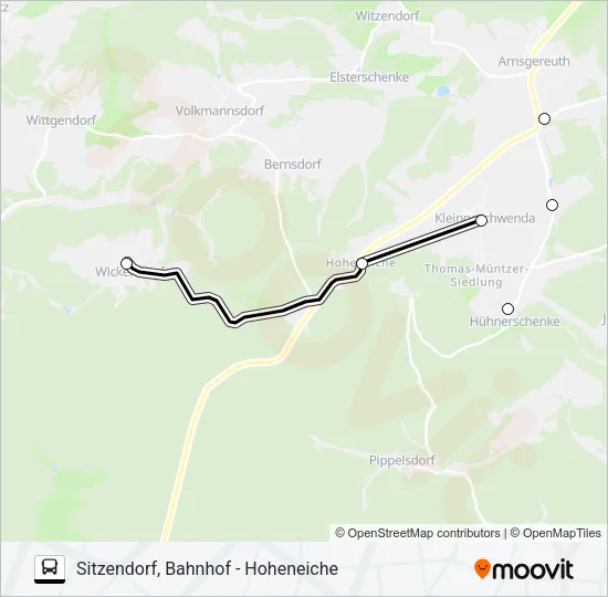 453 Bus Line Map