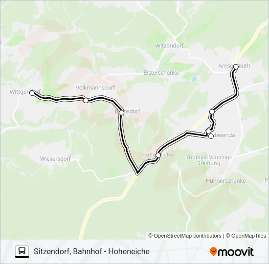 453 Bus Line Map