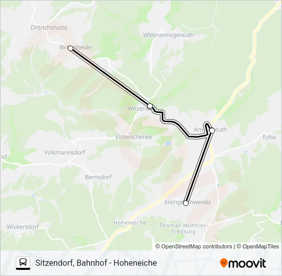 453 Bus Line Map