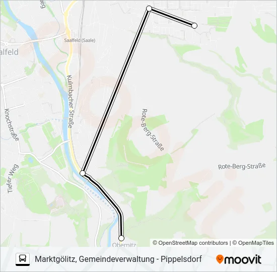 547 Bus Line Map