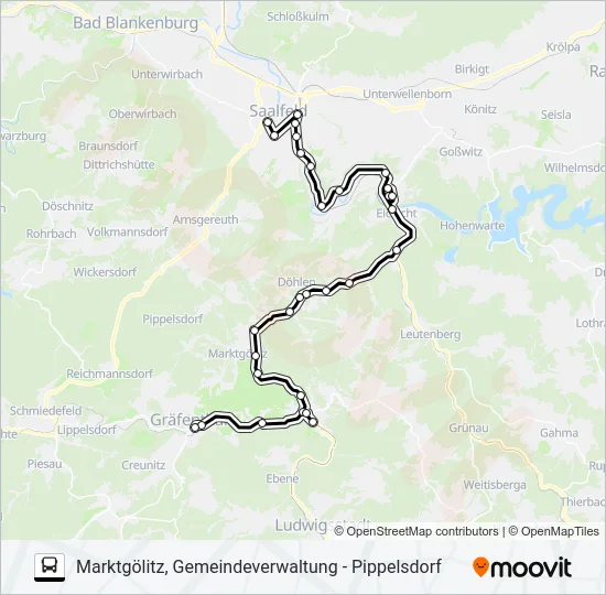 547 Bus Line Map