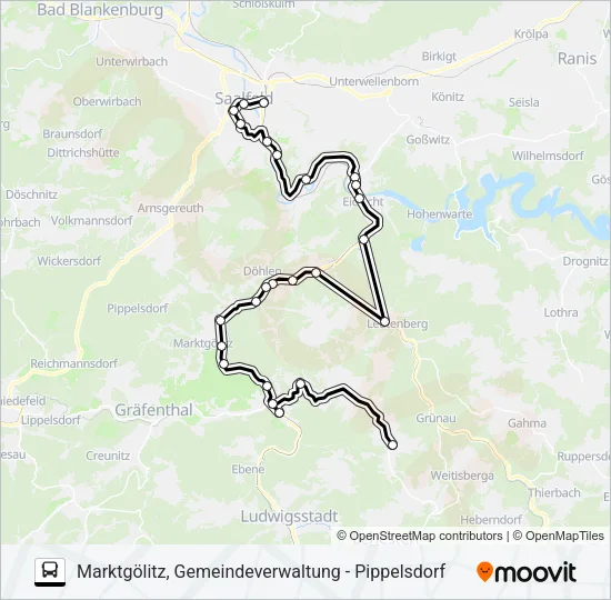 547 Bus Line Map